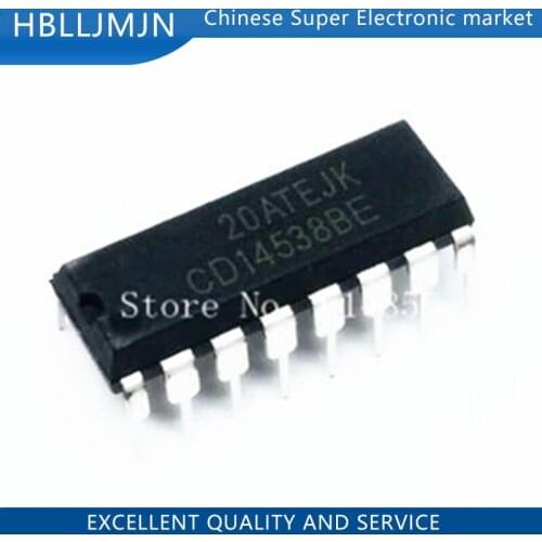 10pcs CD14538BE DIP16 HEF4538BP HEF4538 CD4538BD CD4538BE DIP CD4538 DIP-16 CD4538BCN