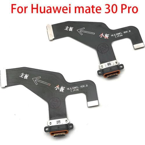 10Pcs/Lot, USB Charging Port Charger Board Flex Cable For Huawei Mate 30 Pro USB Board Dock Plug Connector