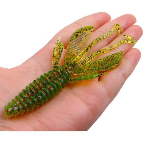 12Pcs 10cm 11.7g Shrimp Soft Baits Fishing Lures Wobblers Crankbaits For Carp Fishing Lobster Worm Bait Fishing Tackle