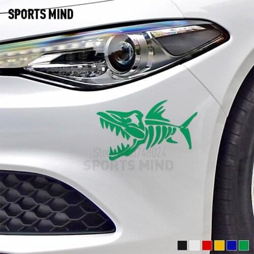 12 Pieces Customizable Sports Mind fish Car Sticker Decal Car Styling For bmw Honda volkswagen nissan opel peugeot accessories