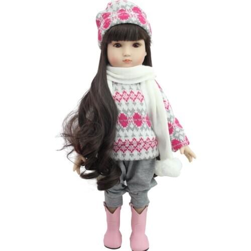 18'' princess girl Doll NPK bebes reborn doll 45cm reborn baby dolls com corpo de silicone menina baby dolls Christmas gift toy