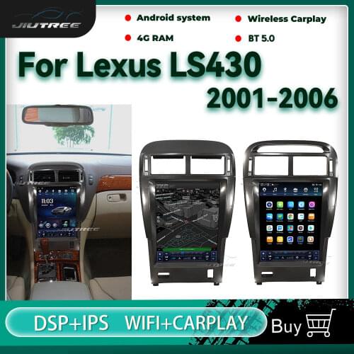 PX6 Android car DVD Radio GPS navigation For Lexus LS430 2001-2006 Video BT Navigation 2 Din multimedia player carplay