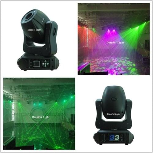 4pcs 2020 new arrival led light 2in1 dj effect red laser grenn laser moving head led spot 120w