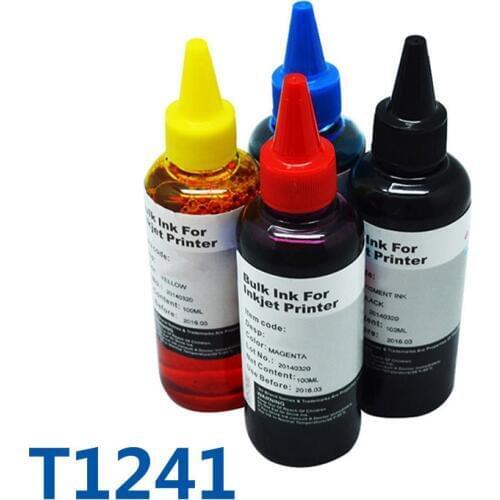 400ml T1241 Printing Refill Ink & Bulk Ink For Printer For Epson Stylus NX125/NX420/NX430/NX330/NX230 Workforce 320/323/325/435