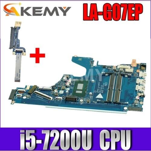 AKemy For HP 15-DA motherboard i5-7200 cpu EPK50 LA-G07EP 100% test working and free shipping