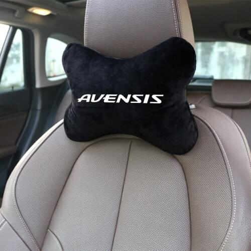 1PCS Car Accessories Car Neck Pillow Cotton flannel Seat Head rest Pillows Cushion For Toyota Avensis t25 t27 Car Styling