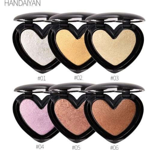 Beauty Makeup Shimmer Highlighter Pressed Powder Highlight Palette Brighten Skin Maquiagem Iluminador Contouring Face Cosmetics