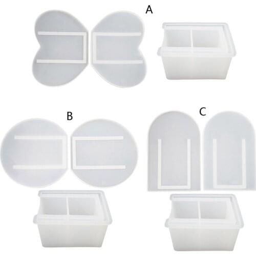 DIY Flower Vase Mold Make-up Brush Pen Holder Resin Casting Mold Art Craft Tools F3MD