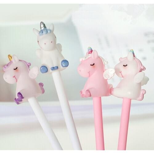 Baby Shower Unicorn Party Flamingo Unicornio Signature Gel Pen Birthday Party Decorations Kids Wedding Decoration Gifts Supplies