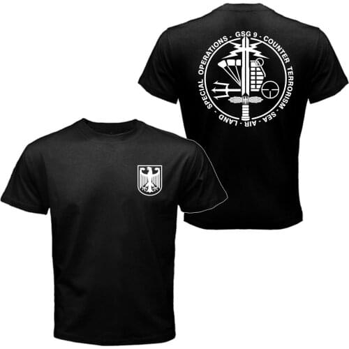 GSG 9 German Counter Terrorism Special Force T-Shirt. Summer Cotton Short Sleeve O-Neck Mens T Shirt New S-3XL