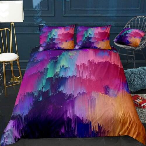 Abstract Glitch Pixel 1 Bedding Set For Bedroom Soft Bedspreads For Double Bed Home Duvet Cover Quality Quilt Cover+Pillowcasex2
