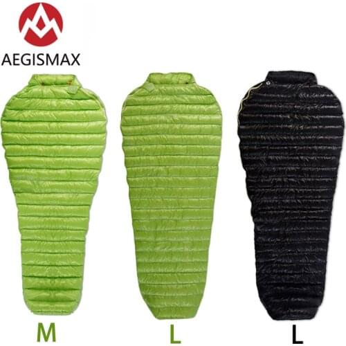 AEGISMAX MINI Goose Down Spring Autumn Mummy Summer Sleeping Bag Outdoor Ultralight Portable Splicing Camping Bag