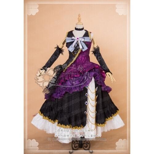 [Customize] BanG Dream! Roselia Shirokane Rinko Keyboard Stage Cosplay Costume Lolita Uniform Dress Halloween Party Suit For