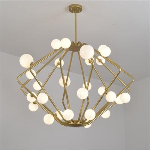 Nordic Magic Bean led Pendant Lights Creative Suspension Pendant Lamp Restaurant Suspension golden lamps round Pendant lamp G952