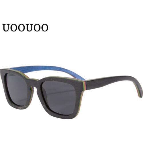 Polarized Wood Sunglasses Women Men Bamboo Glasses Full Skateboard Wooden Frame Glasses Shades Lunette Oculos Comfort Eyewear