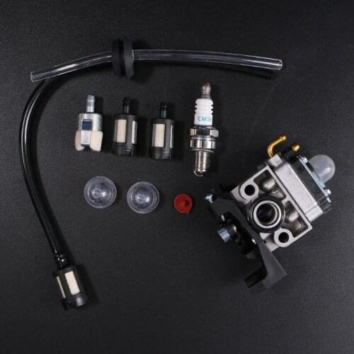 652F Carburetor Carb Gasket Spark Plug Fuel Line Hose Kit for honda GX25 GX35 HHT35