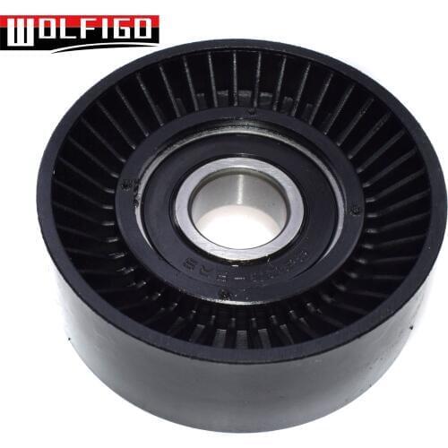 WOLFIGO New For Audi A3 Seat Skoda VW Trasporter SKODA OCTAVIA 1.9TDI 2004- Auxiliary Belt Tensioner Pulley 1.9-2.0L 03G903315C