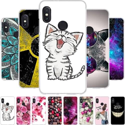 A Silicone Case For Xiaomi Redmi Note 5 Case 5.99' Cute Pattern Cover Phone Cases for Xiomi Redmi note 5 note5 pro fundas Coque