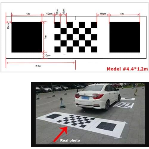4.4*1.2m 3D Car Camera Correction Calibration Cloth for 360 Degree Surround Bird View Panoramic DVR System