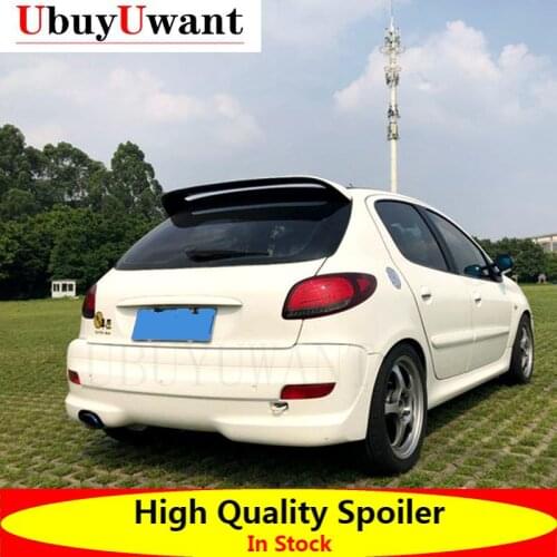 UbuyUwant For Peugeot 207 Spoiler ABS Plastic Rear Roof Spoiler Wing Trunk Lip Boot Cover Car Styling 2008 2009 2010 2011