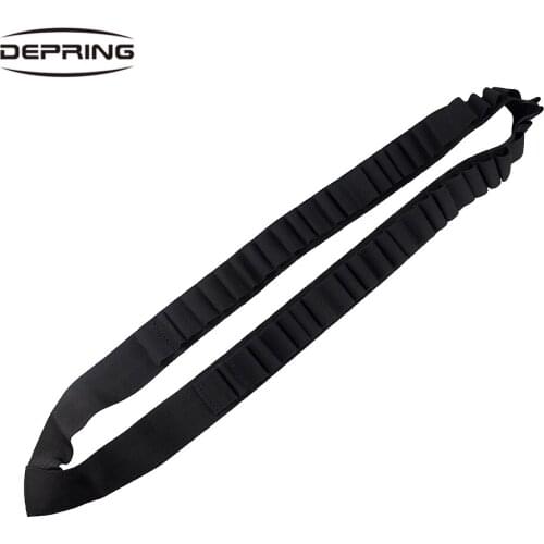 Tactical 50 Rounds 12/20 Gauge Shotgun Bandolier Shotgun Ammo Pouch Ammunition Cartridge Belt Shoulder Strap for Hunting