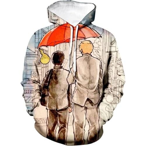 Trendy Anime Mob Psycho 100 Hoodies Men/Women Casual Fashion 3D Printed Hooded Sweatshirt Unisex Streetwear Hip Hop Hoodie Tops