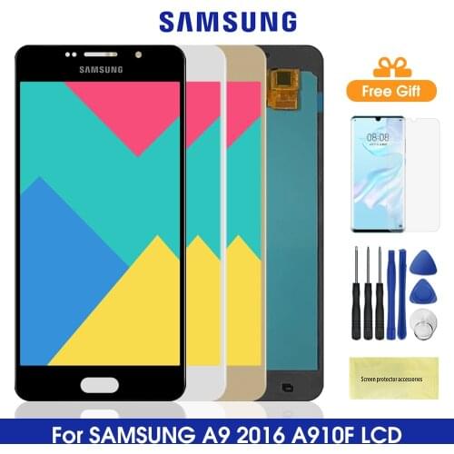 5.7 " A910 Lcd For SAMSUNG GALAXY A9 Pro 2016 Lcd Display Touch Screen Digitizer Replacement For Samsung A910 A9100 A910F/DS Lcd