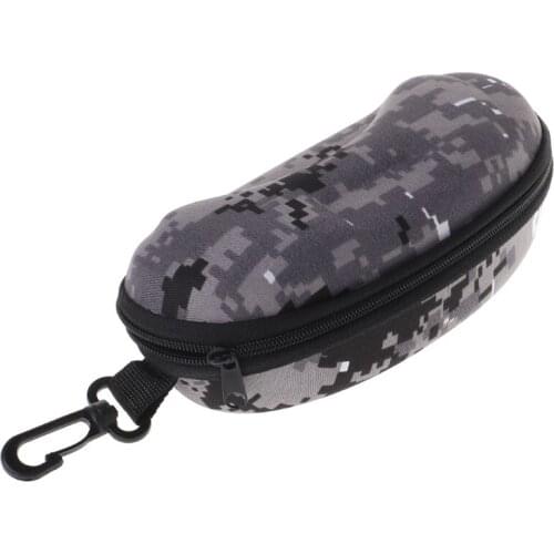 066F Glasses Box Zipper Portable Camouflage Sunglasses Case Optical Eyewear Accessory