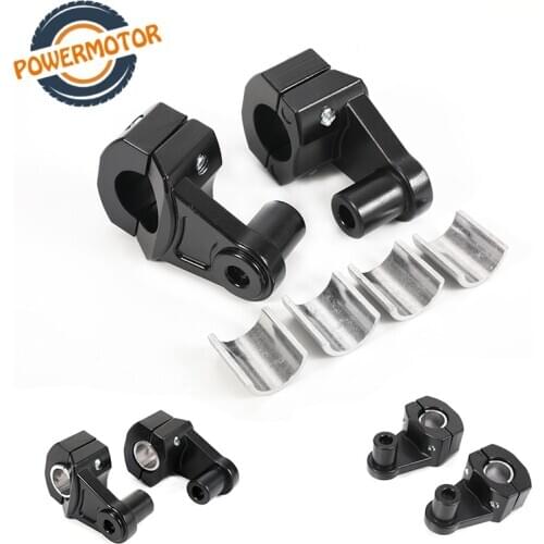 22mm 28mm Universal Motorcycle Handlebar Riser Bars Clamp Handle Bar Risers ForSuzukiYamahaKawasakiBMWHonda Dirt Pit Bike