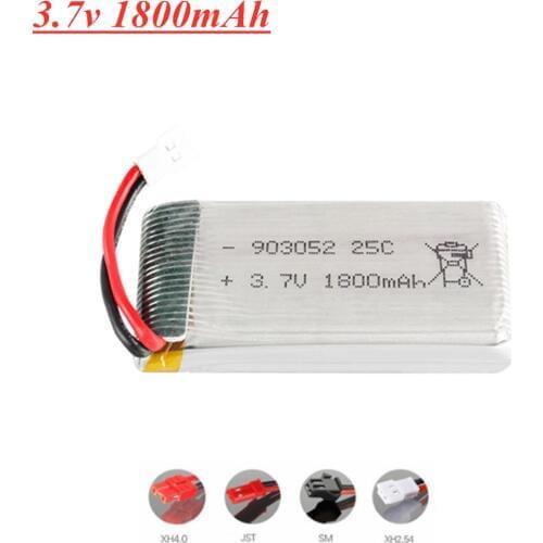 3.7v 1800mAh lipo Rechargeable Battery for SYMA X5 X5S X5C X5SC X5SH X5SW X5HW X5UW KY601S M18 H5P HQ898 H11D H11C Spare Parts