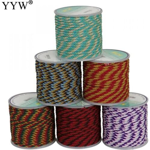 3mm 10m/Pc Macrame Rope Satin Rattail Nylon Cords/String Kumihimo Chinese Knot Cord Diy Bracelet Jewelry Findings Beading Thread