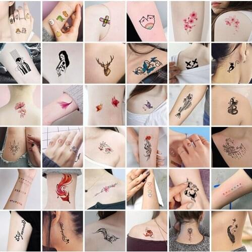 30pcs Hot Sale Tattoo Stickers Temporary Tattoo Body Arm Waterproof Body Finger Art Small Sexy Fashion Fake Tattoo Sticker