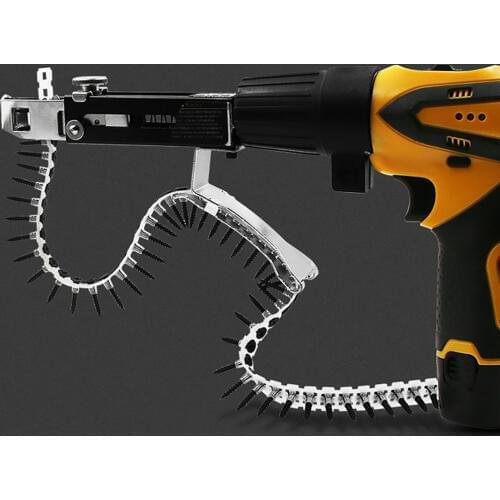 Automatic nail gun Automatic Chain Nail Gun Adapter Screw Gun for Electric Drill Woodworking Tools Cordless Power Drill Attachme