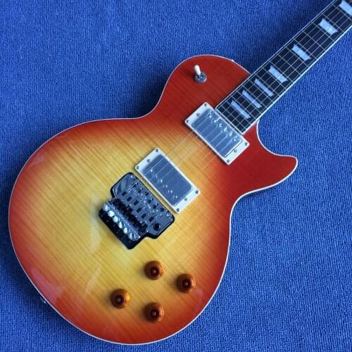 Free delivery, rosewood fingerboard, tiger Flame Maple top, Electric guitar , tremolo bridge high quality electric guitar