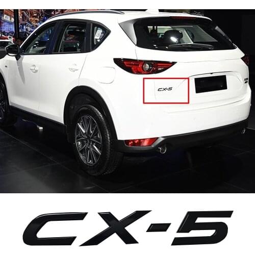 Black Emblem CX-5 Rear Trunk Sticker For Mazda CX-5 CX5 Car Styling Mazda CX-5 Rear Sticker Auto Tuning Emblem Badge Sticker ABS