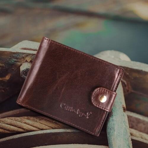 Cobble Luxury Designer Men Wallet Genuine Leather Short Clutch Male Hasp Vintage Purse Coin Pouch Multi-functional Cards Pocket