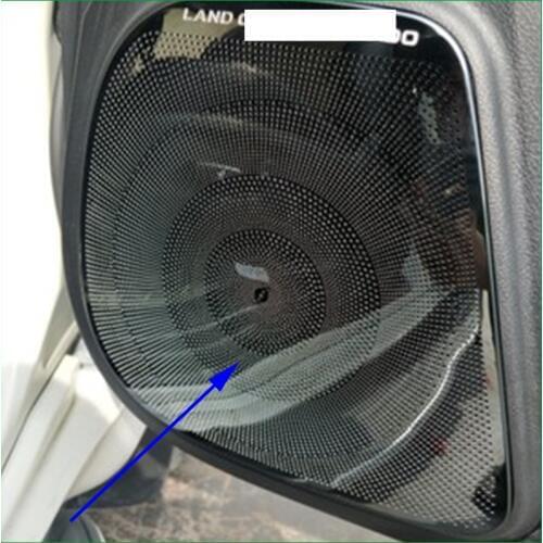For Toyota Land Cruiser Prado FJ150 2010-2017 Stainlsess steel Interior Door Speaker Cover Sticker Molding Trim Car Styling