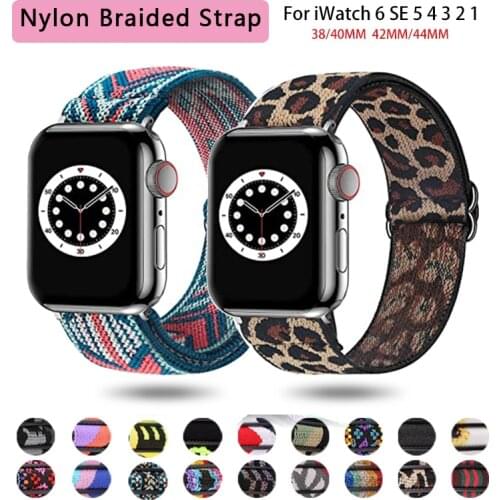 Elastic Strap for Apple Watch, Replacement Band for IWatch Series 6 SE 5 4 3 2 1, 38mm, 40mm, 42mm, 44mm Apple Watch Watch Band