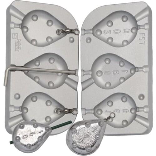 Mould lead Grippa Gr.160-180-200 F 57 swivels N ° 6 carp fishing