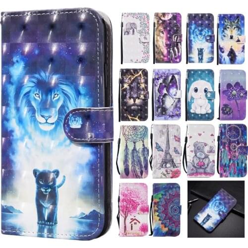 Honor 10x Lite Case Wallet Fundas for Huawei Honor 10 X Lite Flip Leather Cover DNN-LX9 Cute 3D Pattern Phone Protective Euti