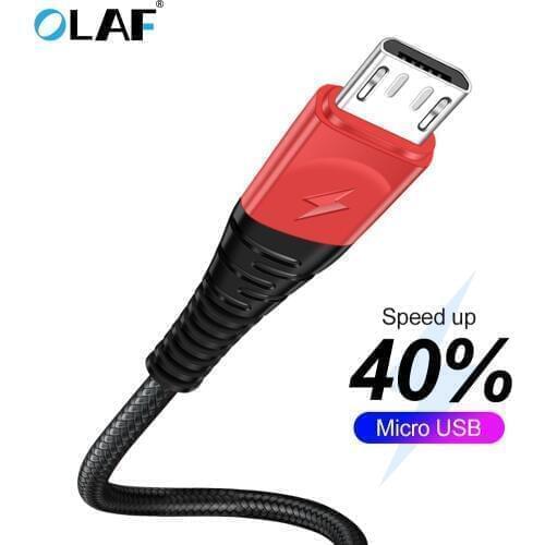 OLAF 1m 2m 3m Micro USB Cable 2.4A Fast Charging Micro usb Charger Cord For Samsung Xiaomi huawei Tablet Android Phone Micro