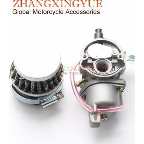 Mini ATV Quad 4 Wheeler Dirt Pocket Bike Parts Gas Carburetor Carb & Air Filter 47cc 49cc