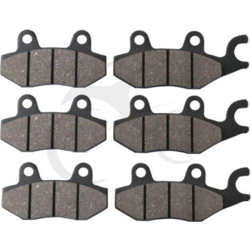 Motorcycle 6 pcs Disc Front & Rear Brake Pads For YAMAHA XTZ 750 SUPER TENERE (Right) 1989