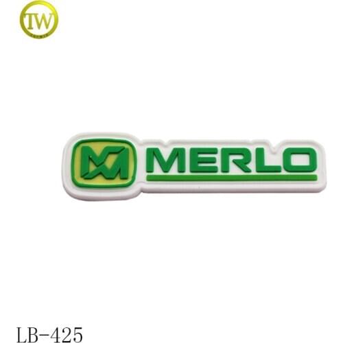 LB425 soft rubber label rubber patches pvc patch logo custom rubber patches