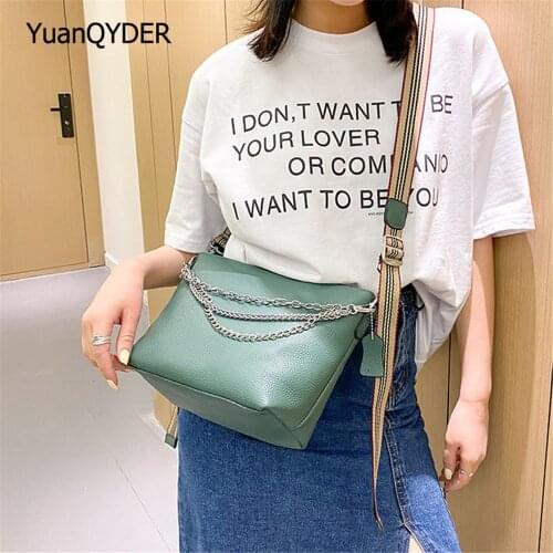 Fashion Chains Design Ladies Shoulder Bag Luxury Designer Genuine Leather Women Messenger Bags Casual Womens Travel Wallet Sac