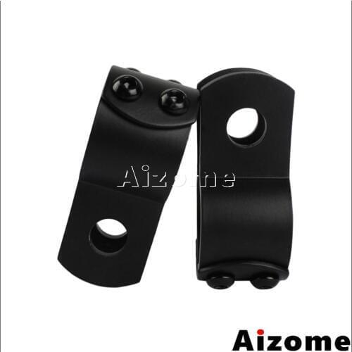 Motorcycle 1-1/2" Engine Guard Footrest Clamp 1.5 inch Foot Peg Clevis Mount Clamps For Harley Softail FatBoy 38mm Crash Bar