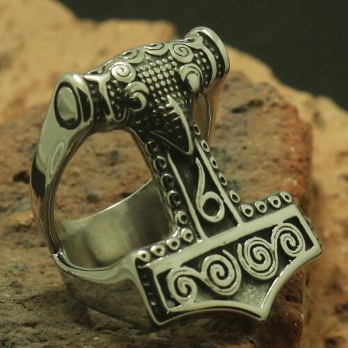 Newest Design 316L Stainless Steel Classic Thor Cool Ring or Party Ring Gift For Friend Free Shipping