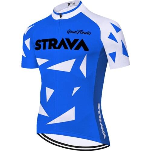 New 2020 Summer STRAVA cycling jersey men mtb shirt Bicycle Short Sleeve tops Bike jerseys bretele ciclismo masculino