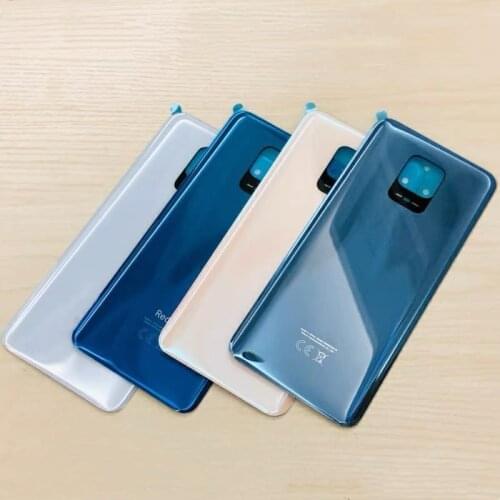 NEW Back Glass for Xiaomi Redmi Note 9 Pro 9S Battery Cover Rear Housing Door Panel Case for Redmi Note 9S Battery Cover Replace