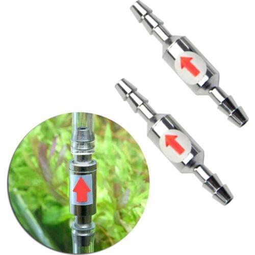 1Pc Stainless Steel Check Valves for CO2 Equipment 4mm Aquarium Stop Valve Anti-carbon Dioxide Bubbler Refiner C42